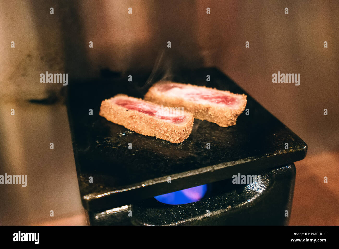 Deep fried beef in Tokyo, fried steak, beef, japanese food Stock Photo Alamy
