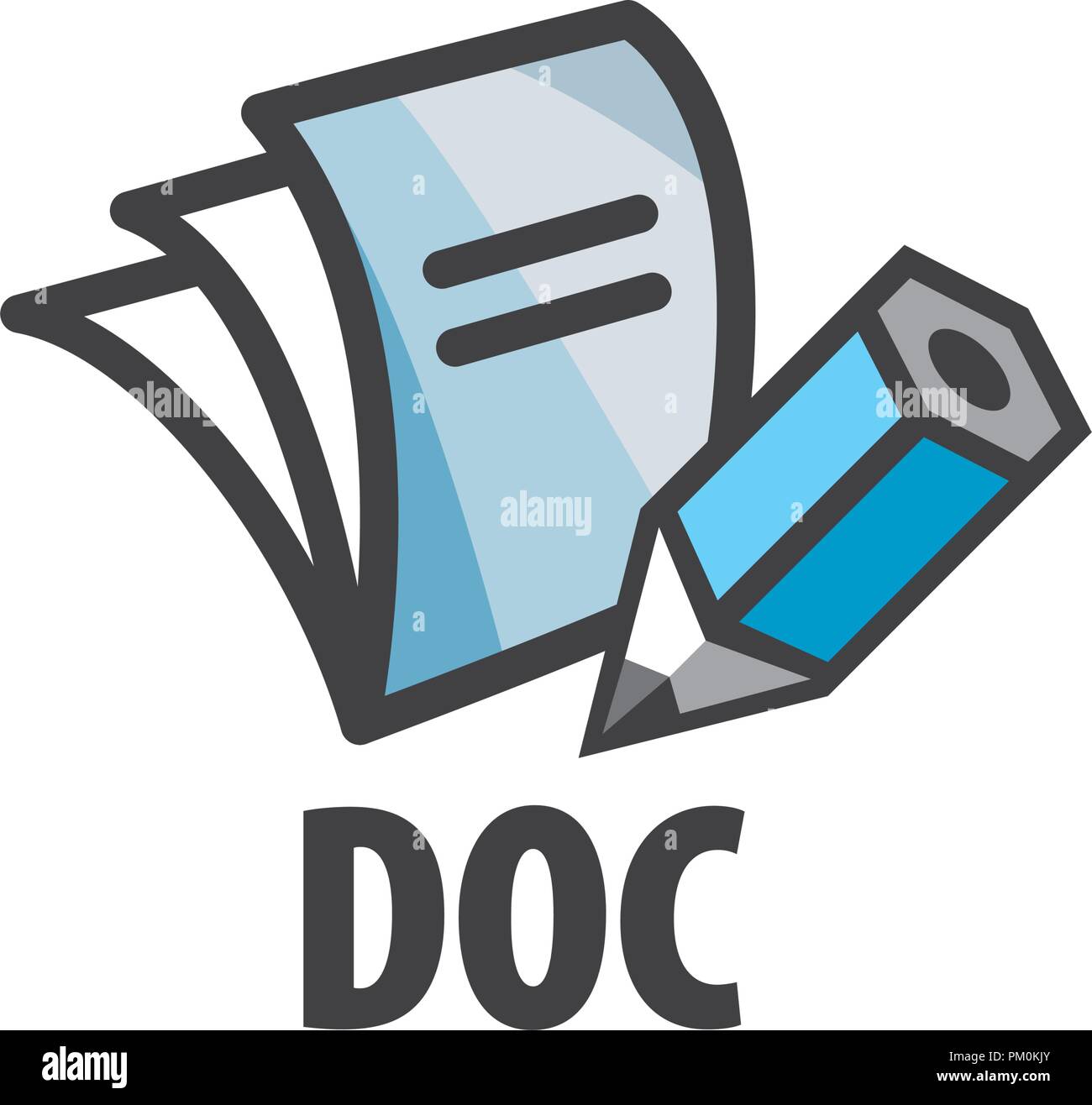 vector logo document Stock Vector Image & Art - Alamy