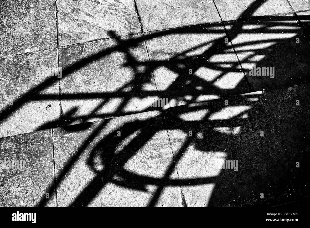 abstract bike shadow Stock Photo