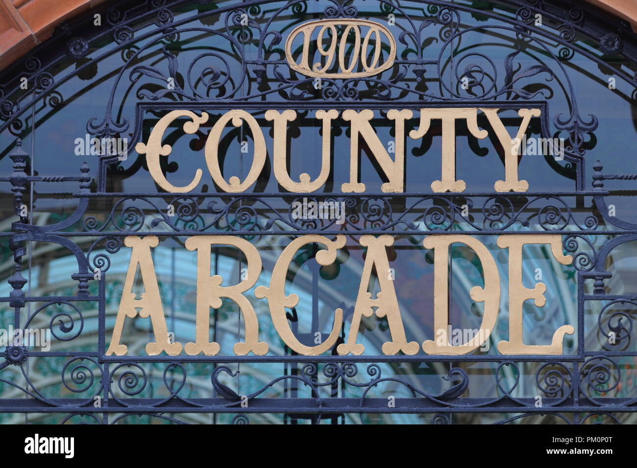 The exterior of Leeds County Arcade Stock Photo Alamy