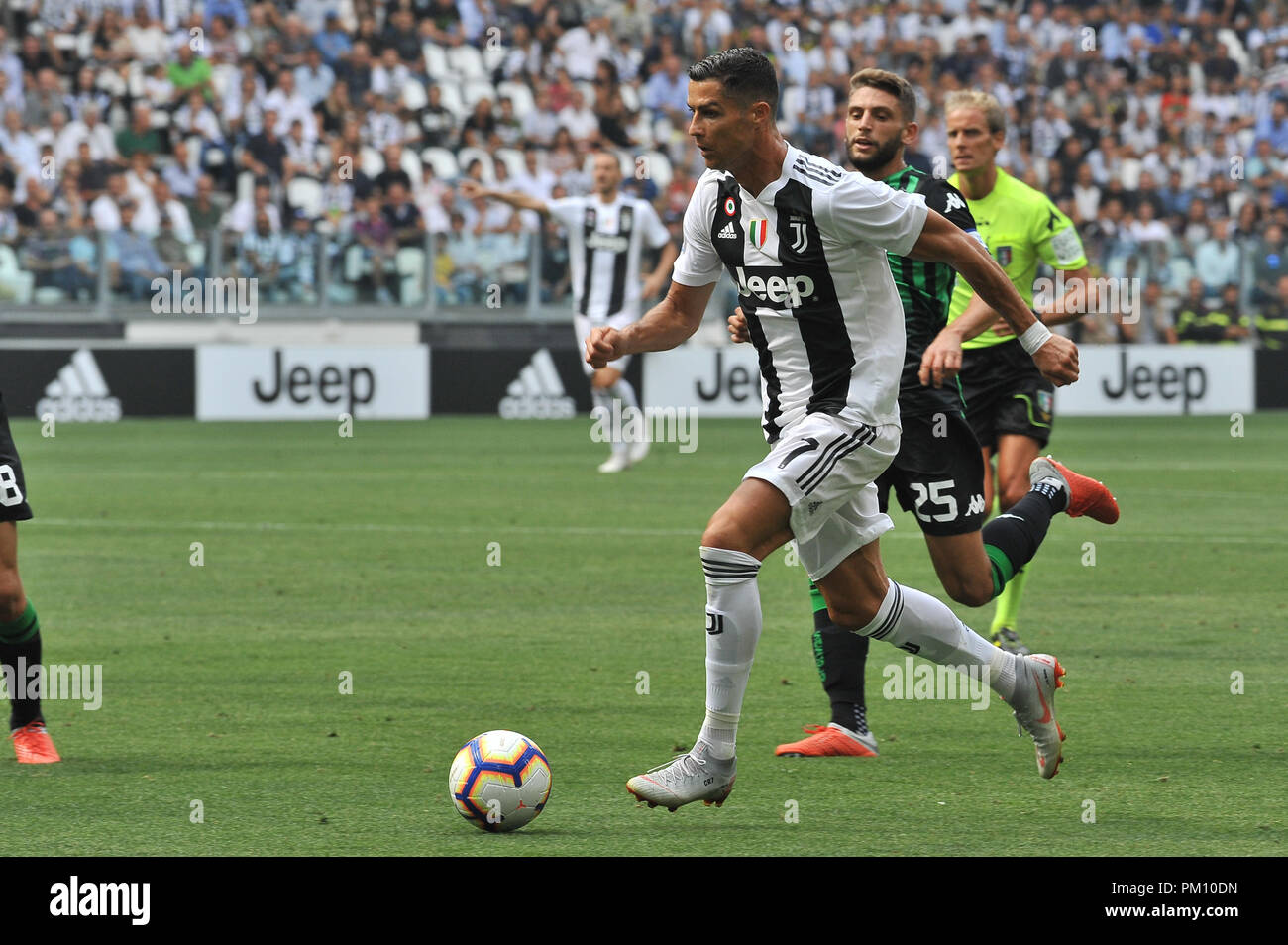 Turin, Italy. 16th Sep, 2018. Cristiano Ronaldo of Juventus FC during ...