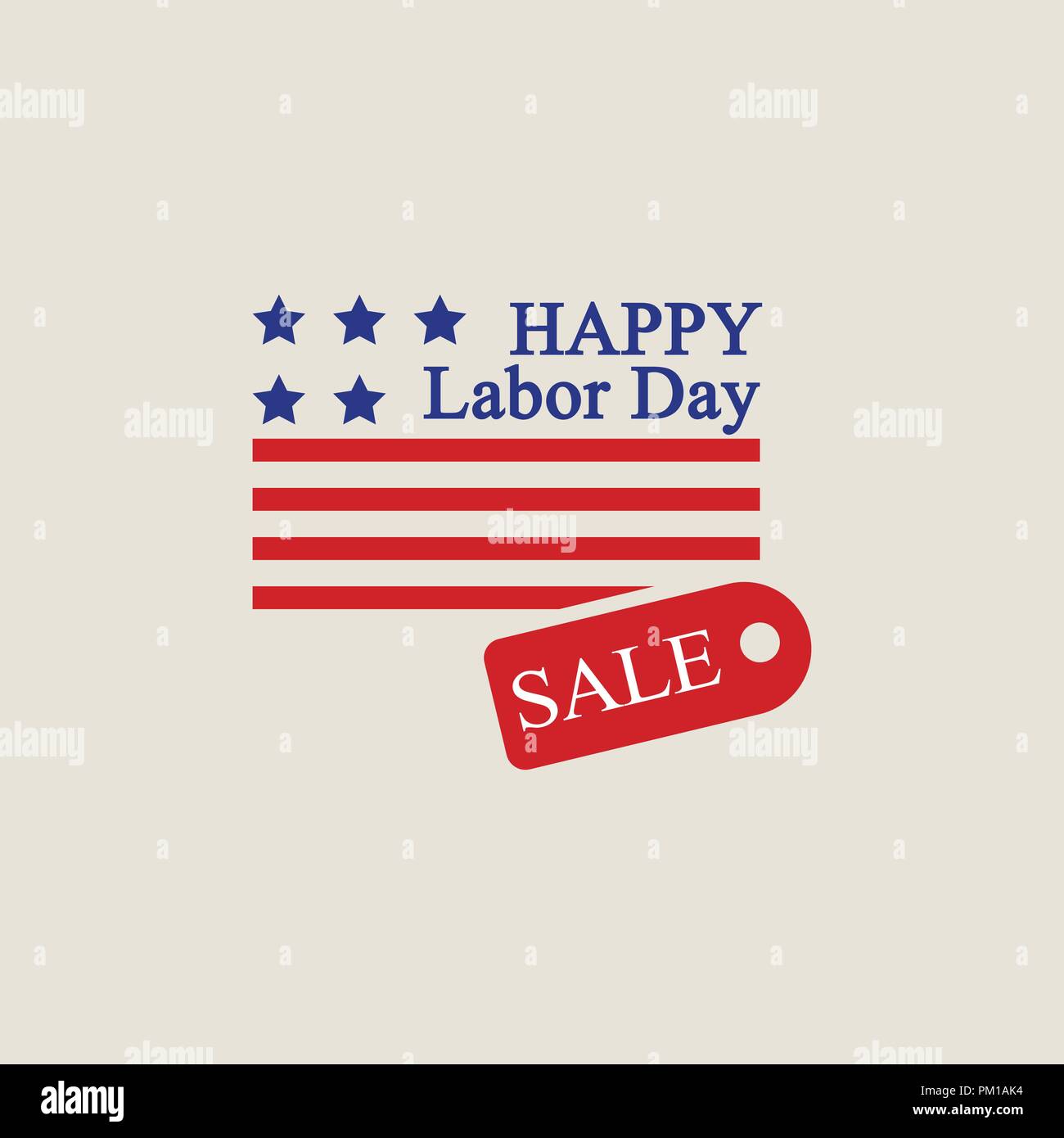 Labor day sale logo, flat style Stock Vector Image & Art Alamy