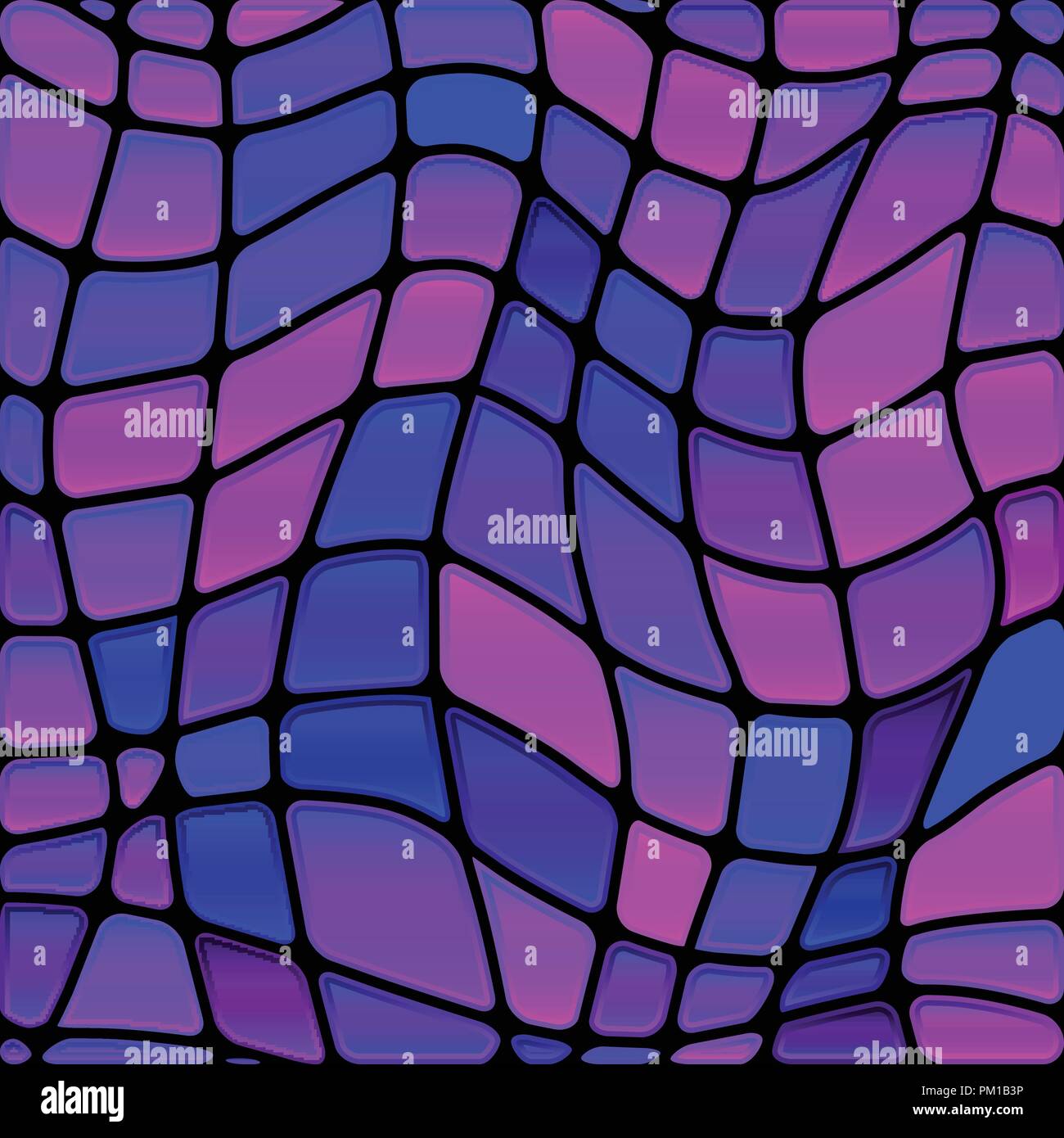 abstract vector stained-glass mosaic background - blue and violet Stock ...