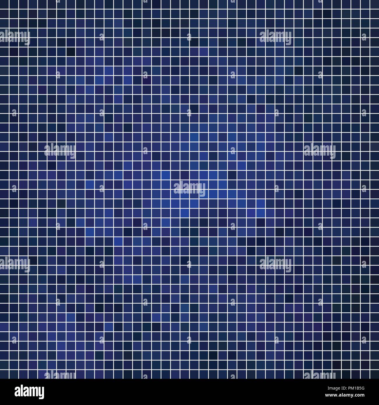 abstract vector square pixel mosaic background - dark blue Stock Vector ...