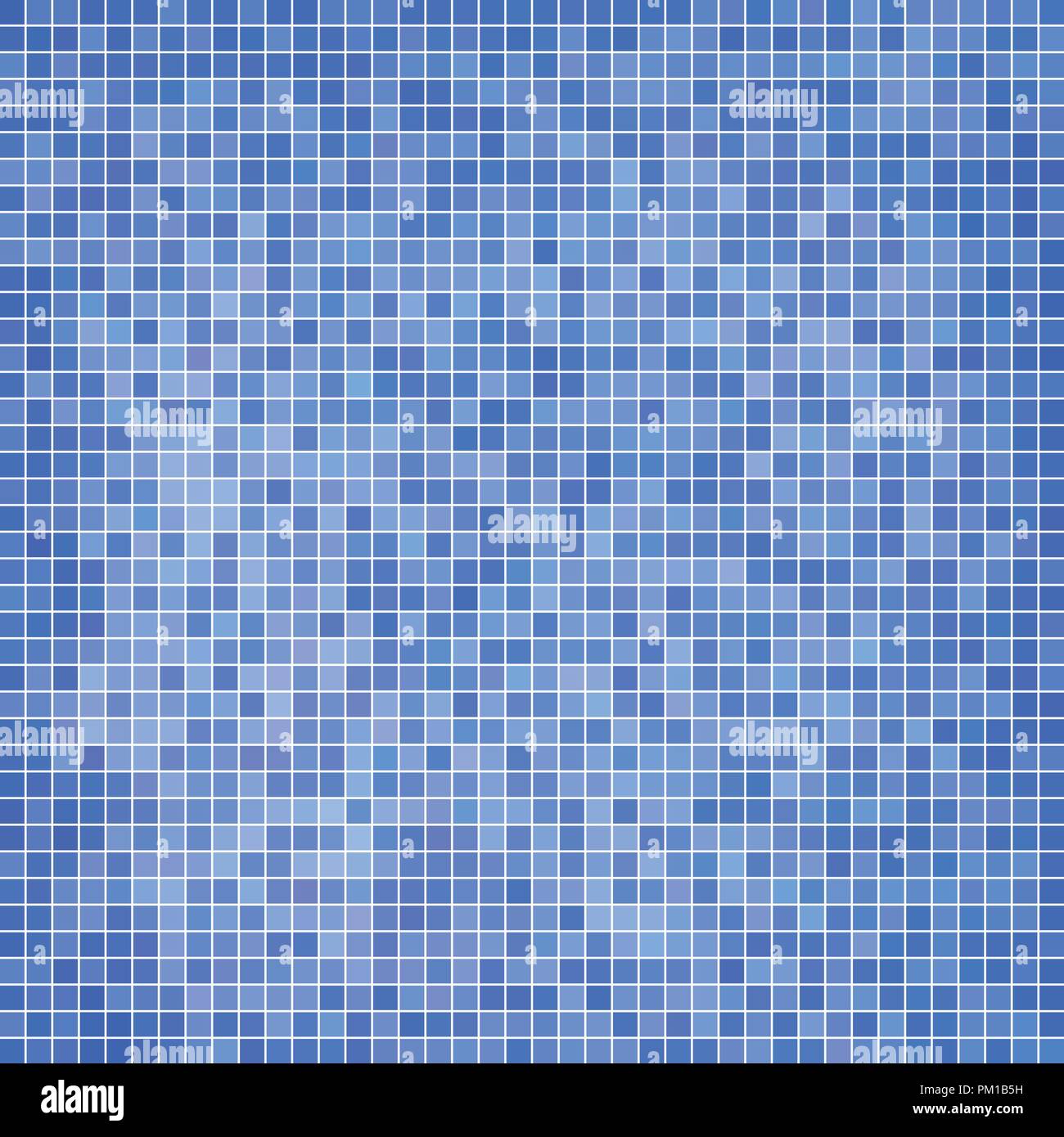 abstract vector square pixel mosaic background - blue Stock Vector ...