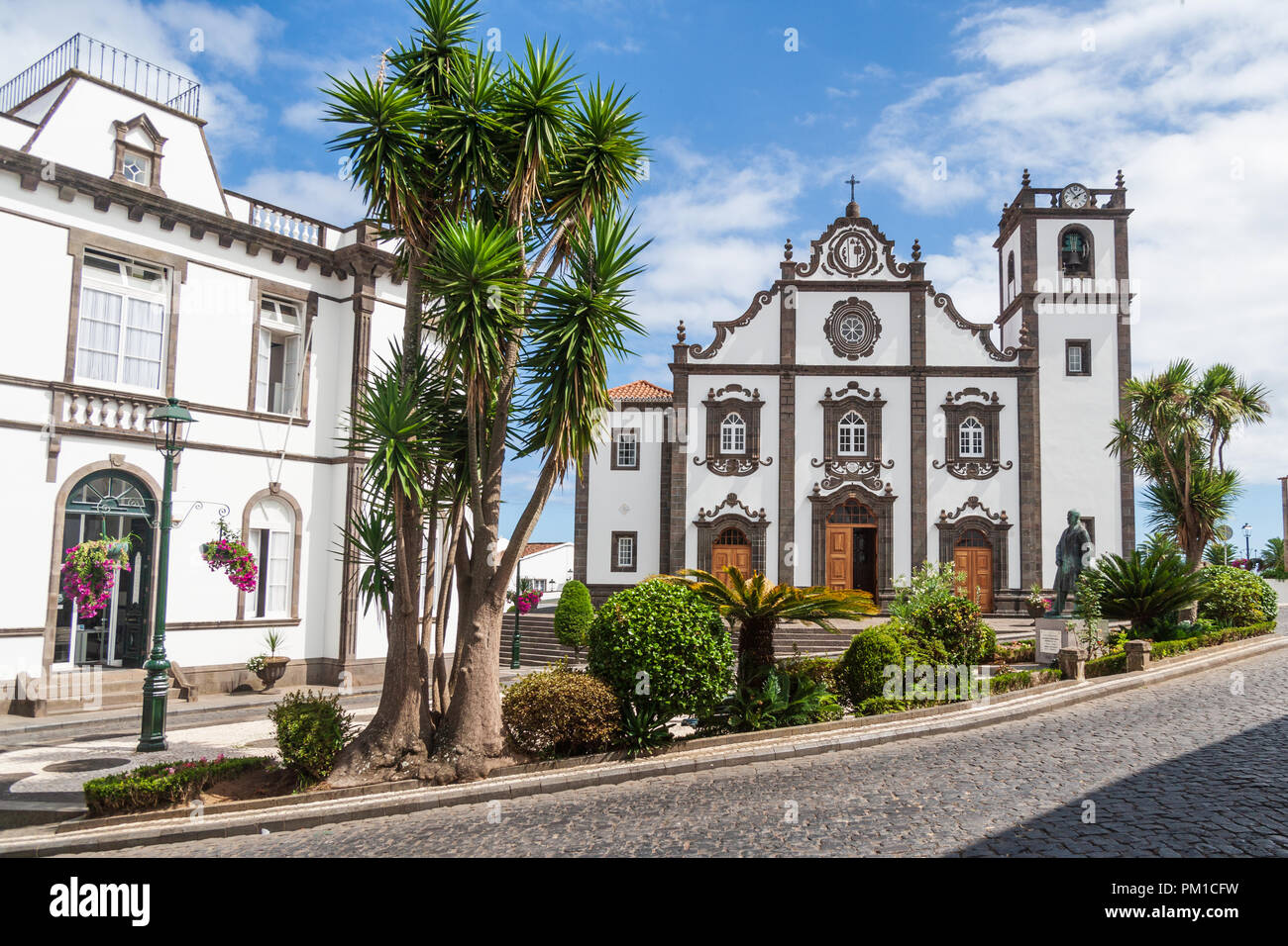 Church of Saint George sao miguel azores Stock Photo
