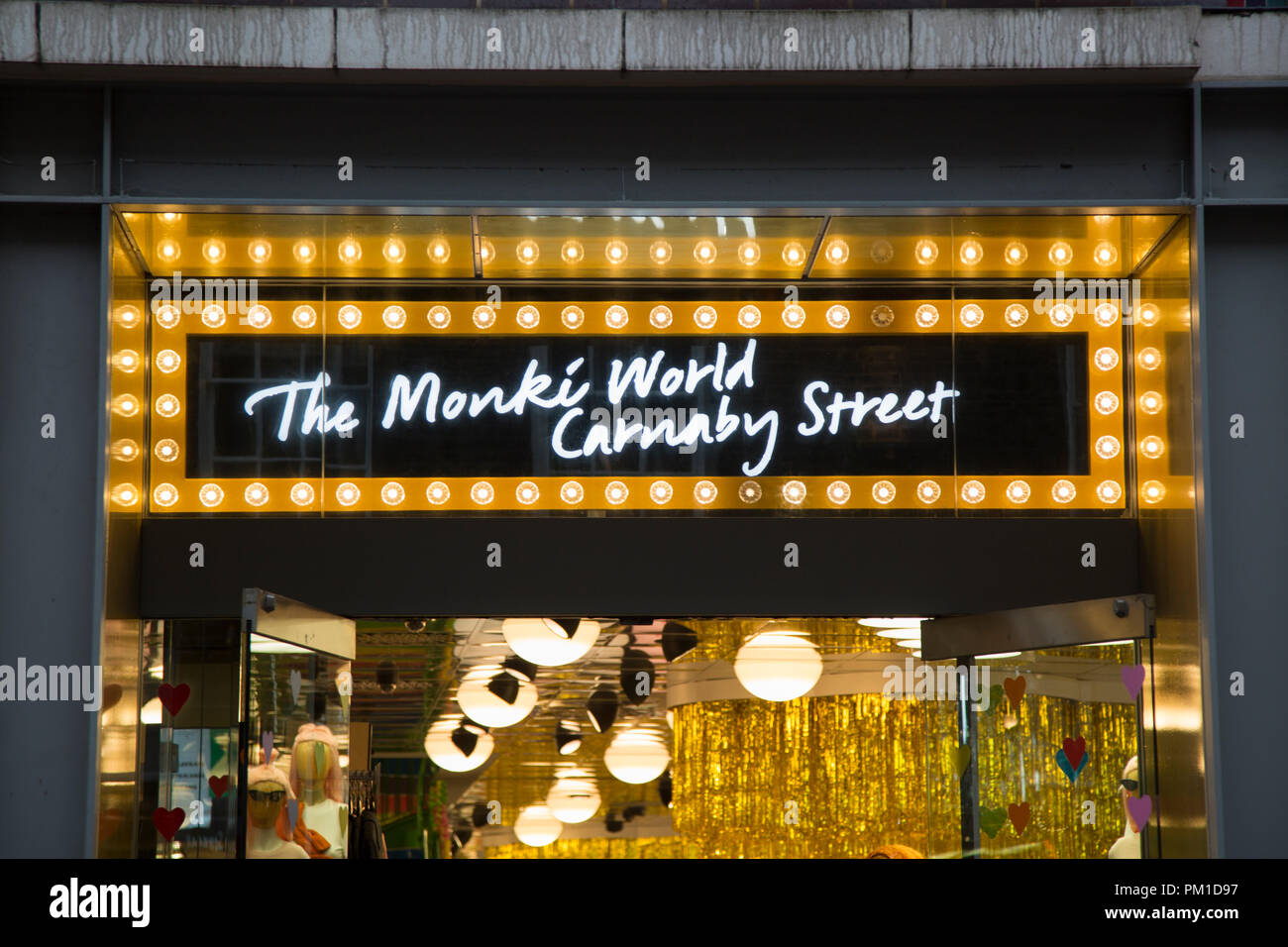 Monki World Store; Carnaby Street; London; England; UK Stock Photo
