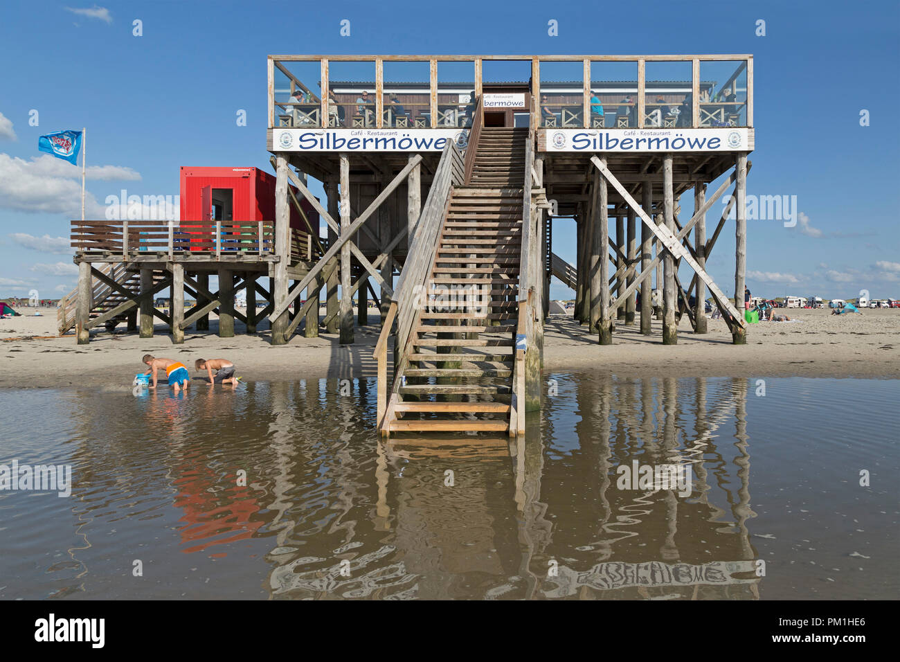 stilt house beach restaurant, St. PeterOrding, SchleswigHolstein
