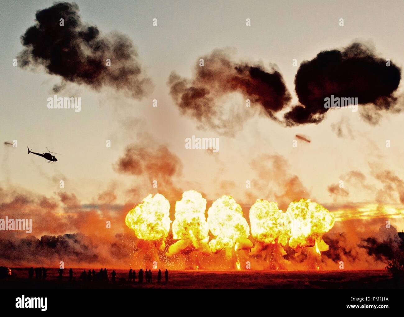 Row of explosions hi-res stock photography and images - Alamy
