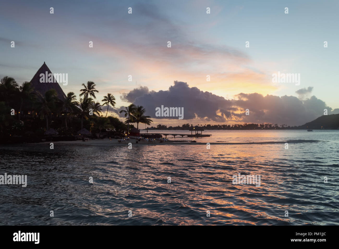 Bora Bora Island Sunset