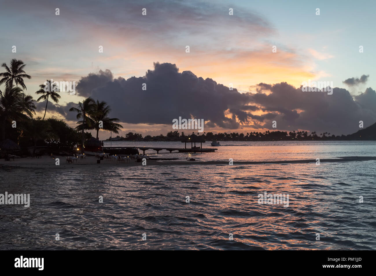 Bora Bora Island Sunset