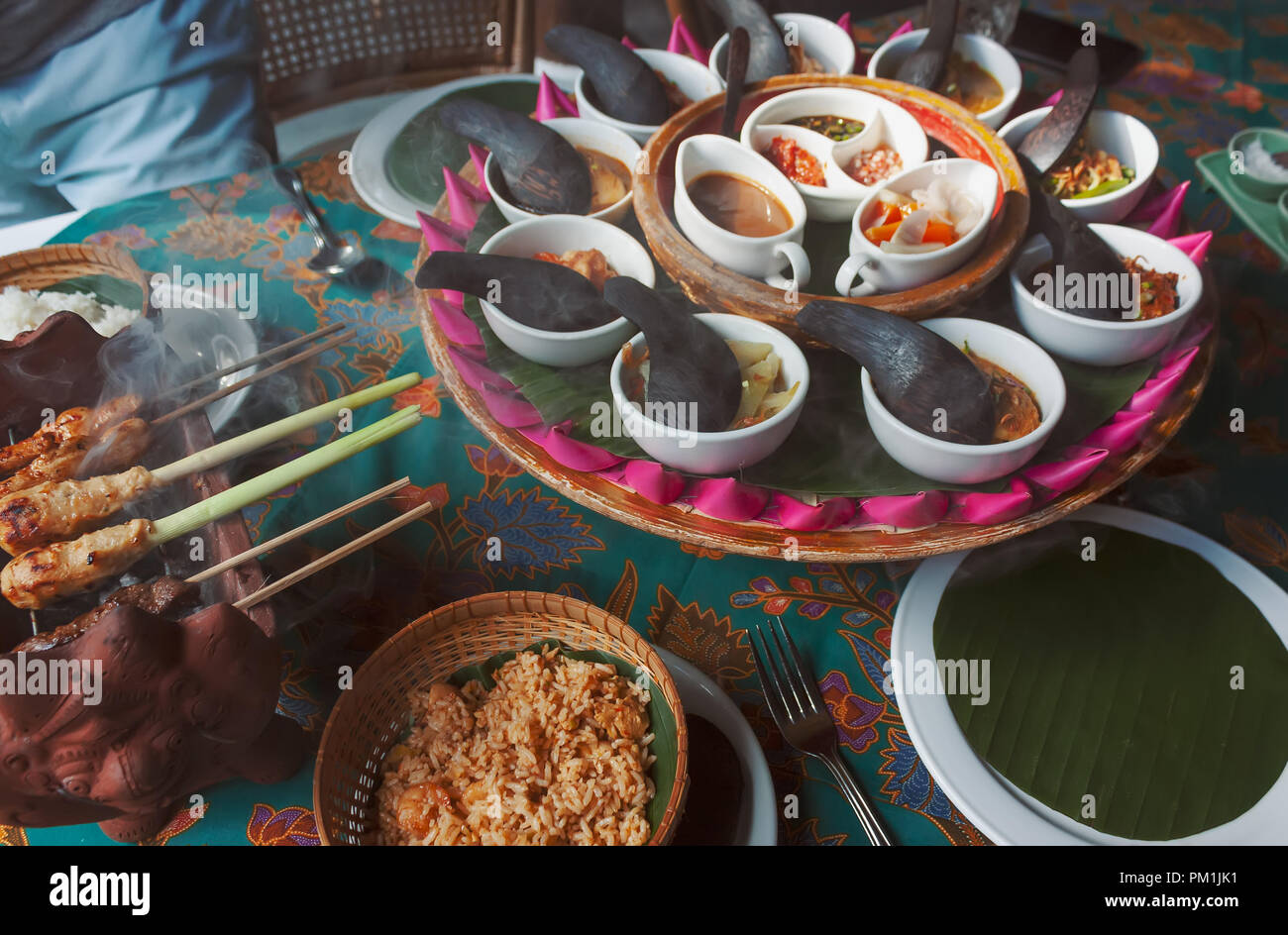 Traditional Balinese food in Bali Stock Photo - Alamy