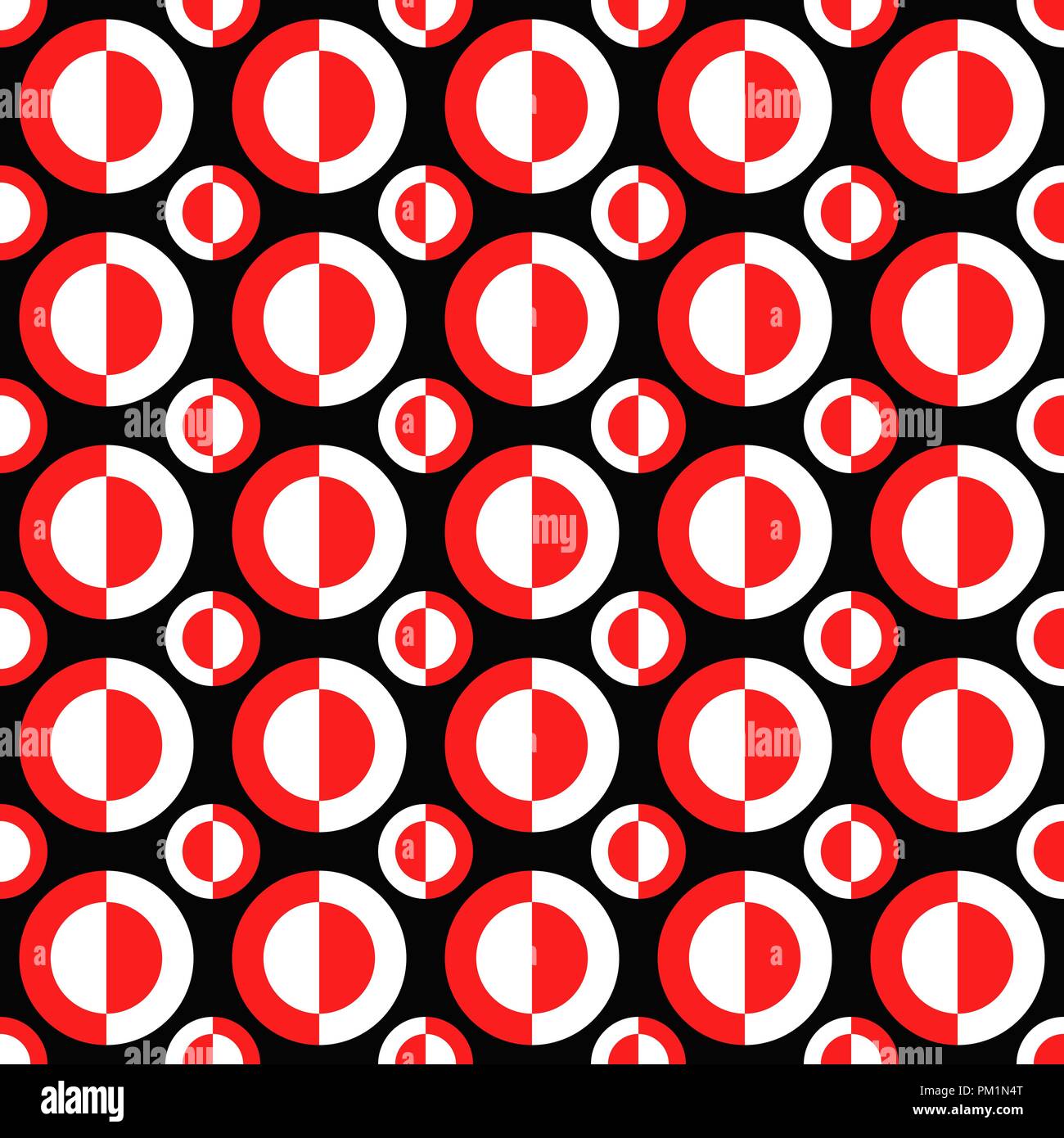 Geometrical repeating pattern - vector circle background illustration Stock Vector