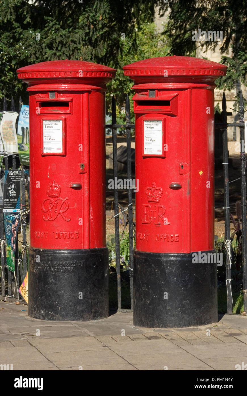 Post Boxes, Cambridge Stock Photo