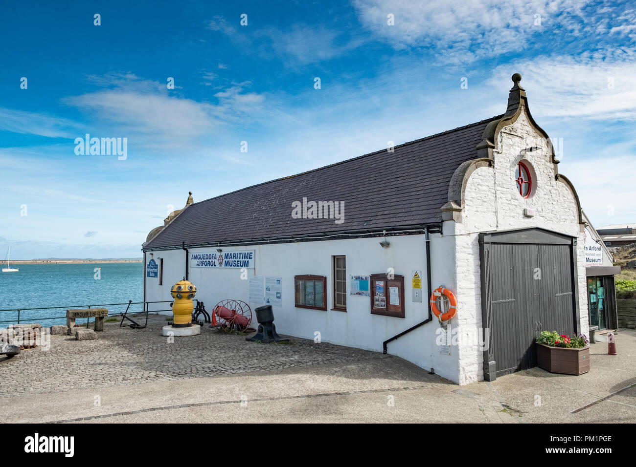 The Holyhead Maritime Museum is a former Lifeboat Station museum located in Holyhead, North Wales. Stock Photo