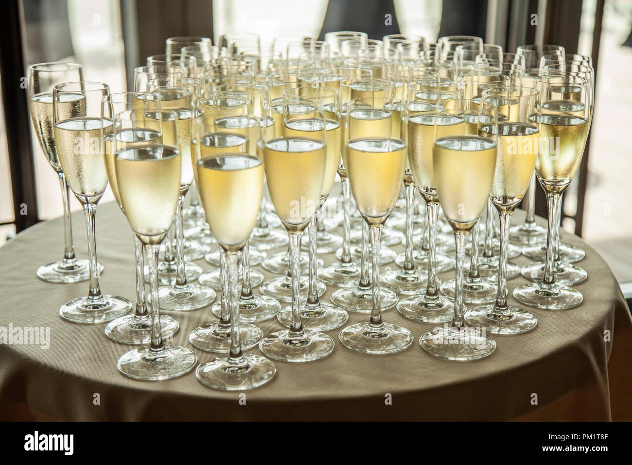 Champagne Bottle And Glasses Stock Photos & Champagne Bottle And