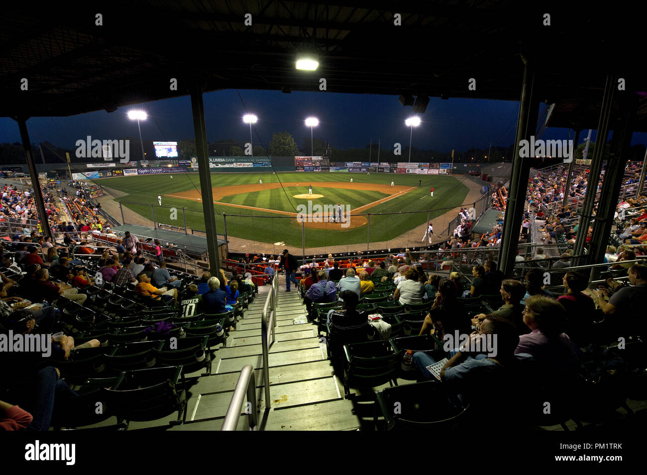 UNITED STATES - August 24: Just of of old U.S. Route 11 baseball has been a staple in Hagerstown Maryland for the better part of the past century and  Stock Photo