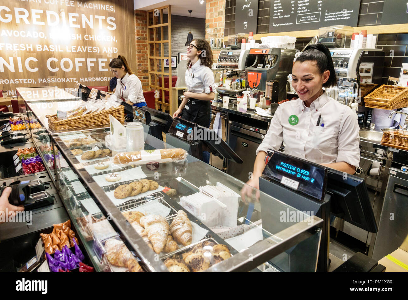London England,UK,United Kingdom Great Britain,South Bank,Waterloo,Pret