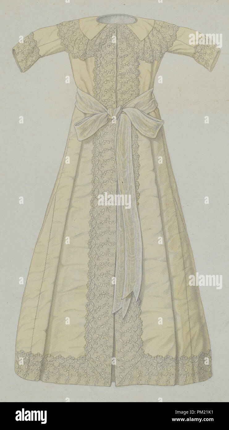 Child's Silk Coat. Dated: c. 1937. Dimensions: overall: 38.8 x 25.6 cm (15 1/4 x 10 1/16 in.). Medium: watercolor and graphite on paper. Museum: National Gallery of Art, Washington DC. Author: Jacob Gielens. Stock Photo