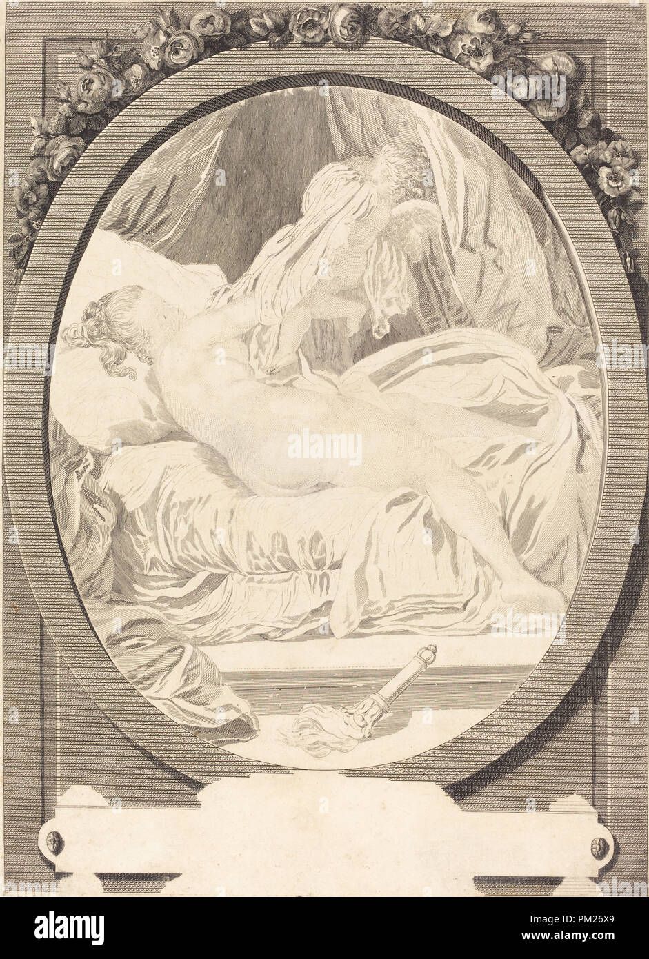 La chemise enlevee. Dated: 1782. Medium: etching and engraving. Museum:  National Gallery of Art, Washington DC. Author: E. Guersant after  Jean-Honoré Fragonard Stock Photo - Alamy