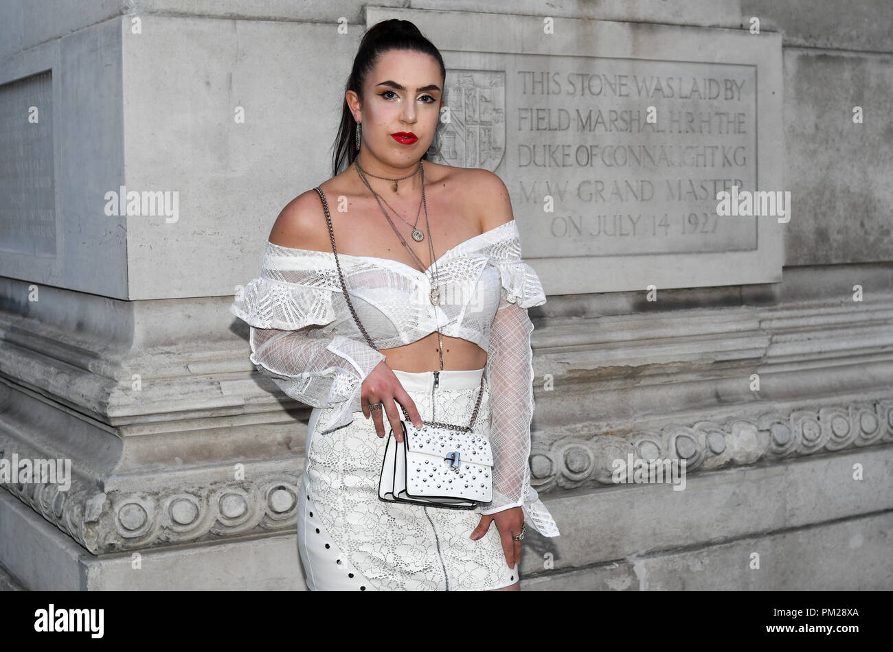 London, UK. 16th Sep 2018. Fashionista attend Fashion Scout - SS19 - London Fashion Week - Day 3, London, UK. 16 September 2018. Credit: Picture Capital/Alamy Live News Stock Photo