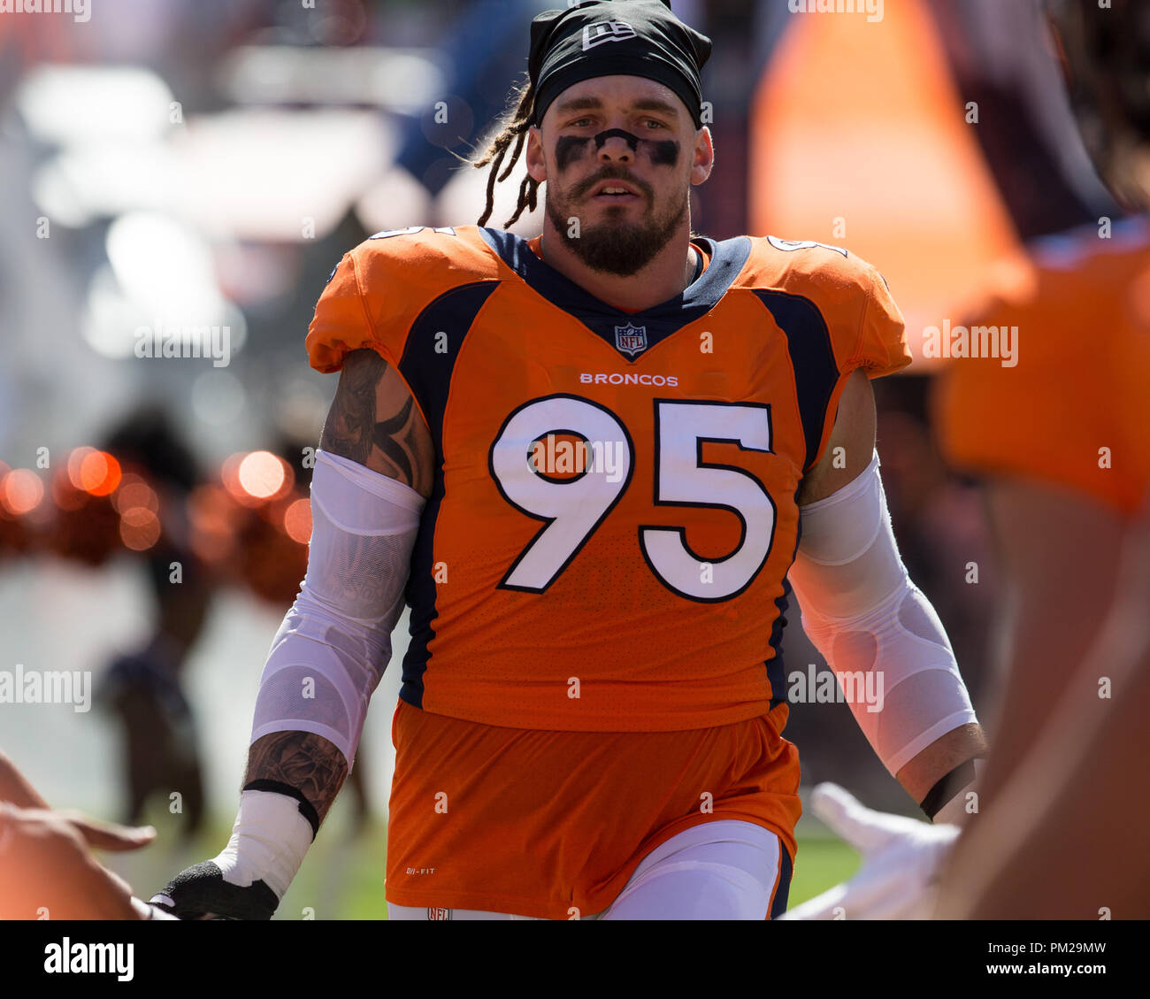 Denver, USA. September 16, 2018: Denver Broncos defensive end