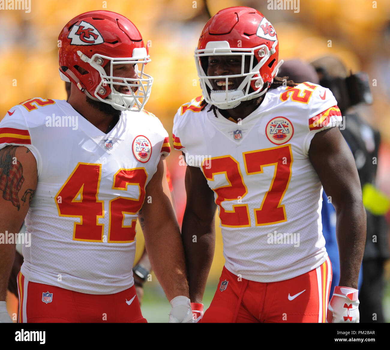 2018 score KAREEM HUNTCOLOR RUSH KANSAS CITY CHIEFS