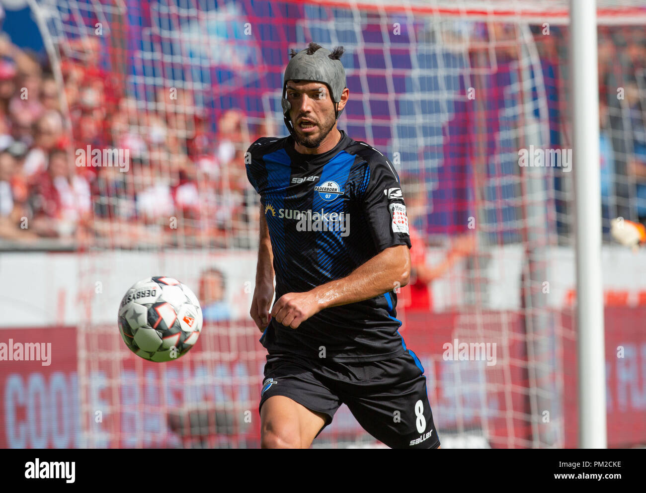 Cologne, Germany September 16 2018, 2nd league, matchday 5, 1. FC Koeln - SC Paderborn: Klaus Gjasula (Paderborn) in action.     DFL REGULATIONS PROHIBIT ANY USE OF PHOTOGRAPHS AS IMAGE SEQUENCES AND/OR QUASI-VIDEO.             Credit: Juergen Schwarz/Alamy Live News Stock Photo