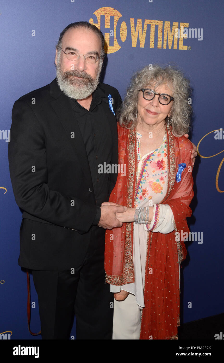 WEST HOLLYWOOD, CA - SEPTEMBER 16: Mandy Patinkin and Kathryn Grody at the 2018 Showtime Emmy Eve Party at Chateau Marmont in West Hollywood, California on September 16, 2018. Credit: David Edwards/MediaPunch Stock Photo