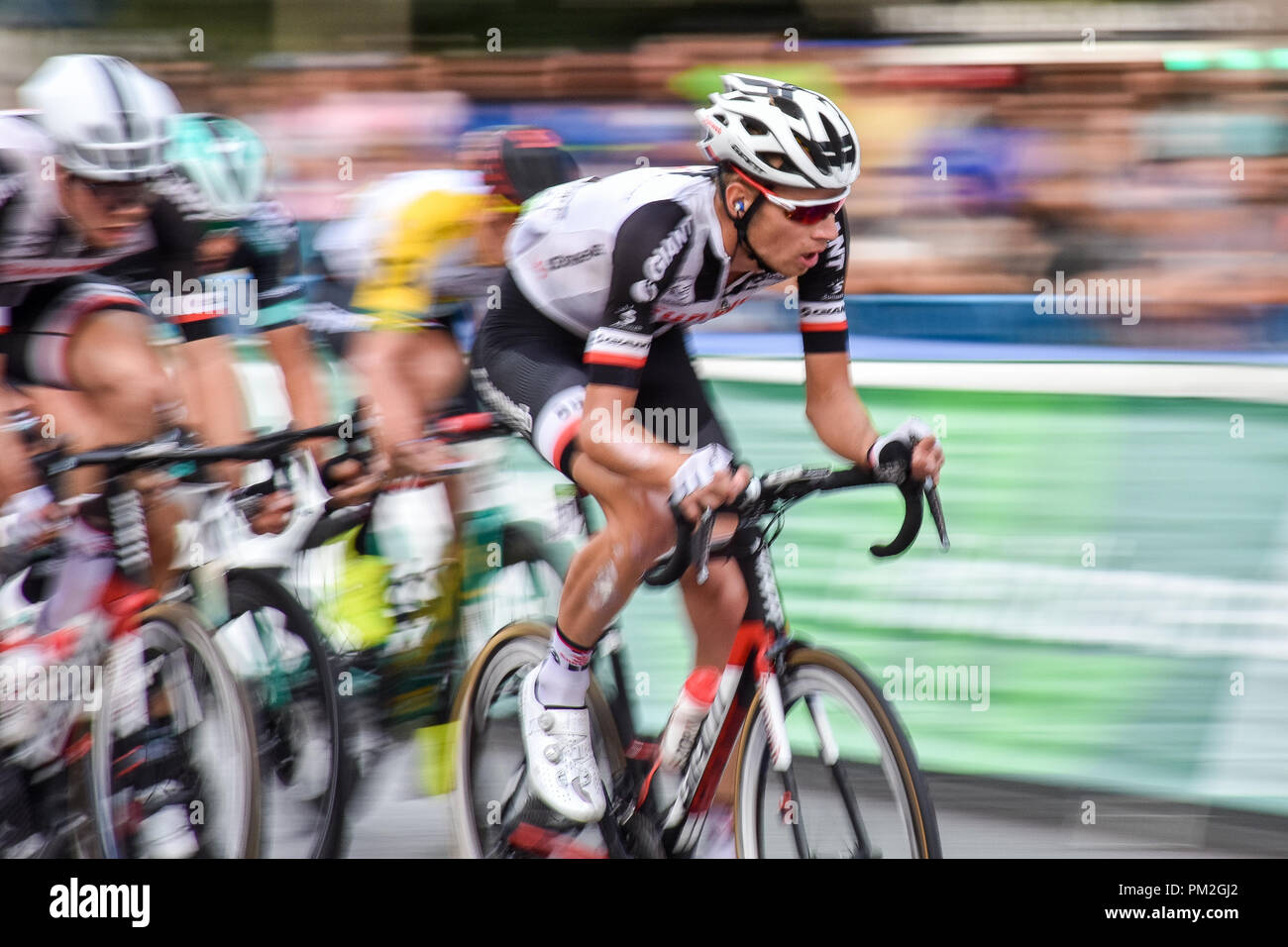 Madrid, Spain. 13th September, 2018.   La Vuelta 2018. Stage 21. Martijn Tusveld (NED) N.157 - Team Sunweb  Pedro Ros Sogorb/Alamy Live News Credit: Pedro Ros/Alamy Live News Stock Photo