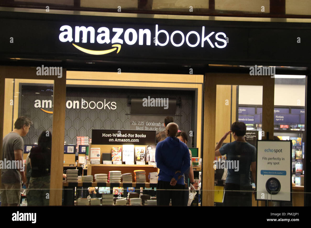 New York City, New York, USA. 17th Sep, 2018. A view of Amazon Books ...