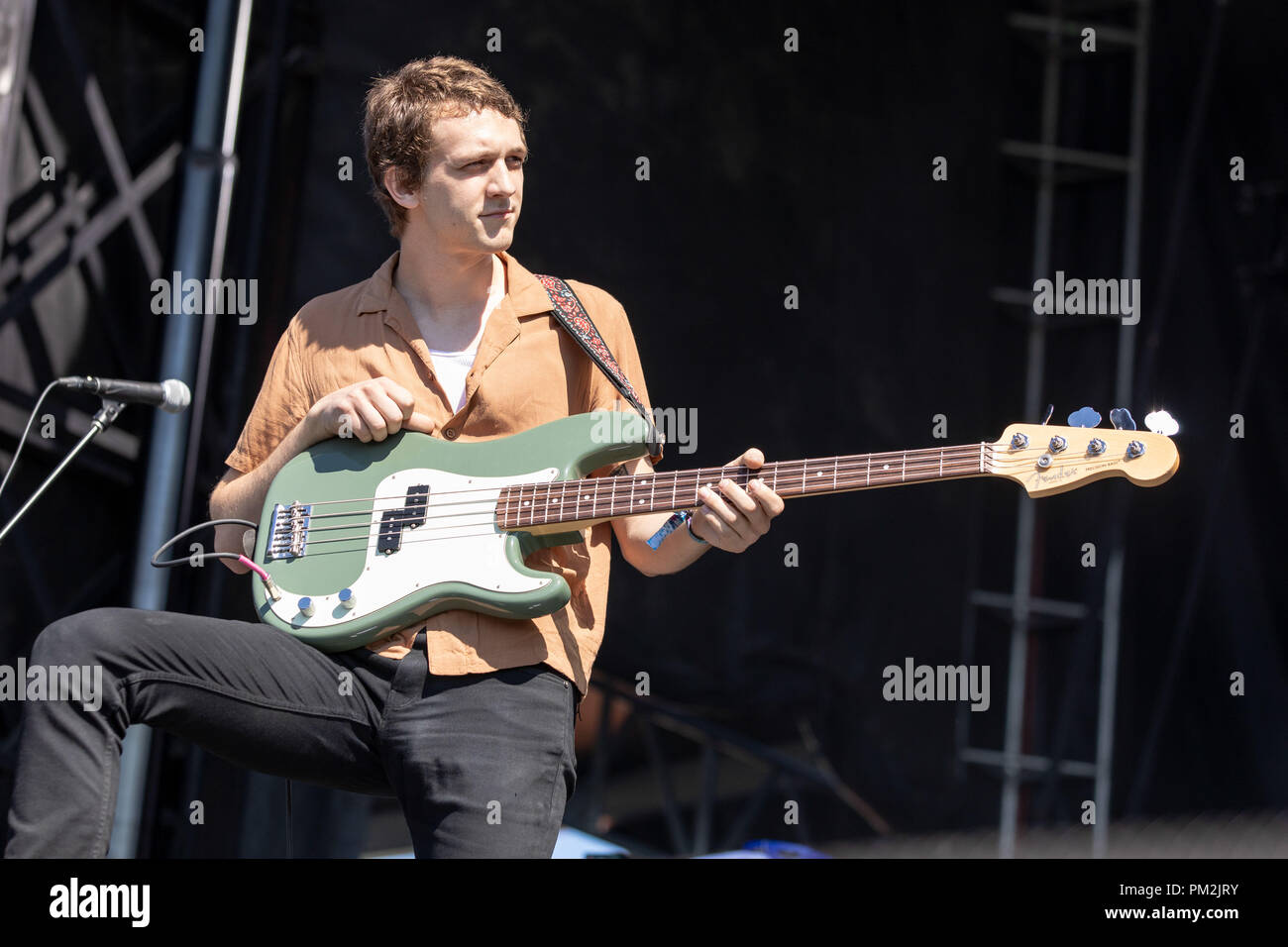 Chicago, Illinois, USA. 15th Sep, 2018. RICHARD DOTSON of The Frights during Riot Fest at Douglas Park in Chicago, Illinois Credit: Daniel DeSlover/ZUMA Wire/Alamy Live News Stock Photo