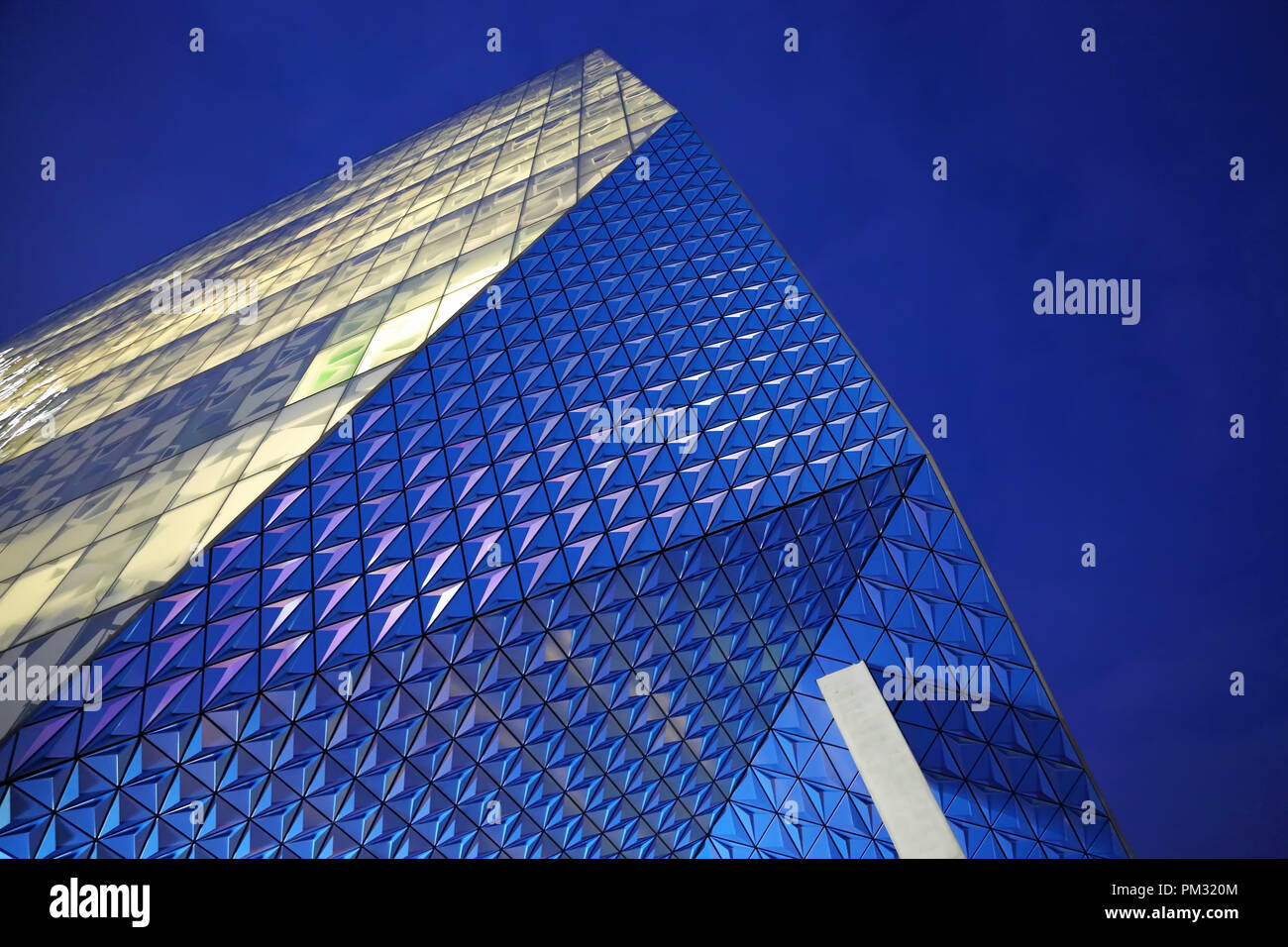 TORONTO, CANADA-20 MARCH, 2018: New Ryerson University building in Toronto downtown core at night Stock Photo