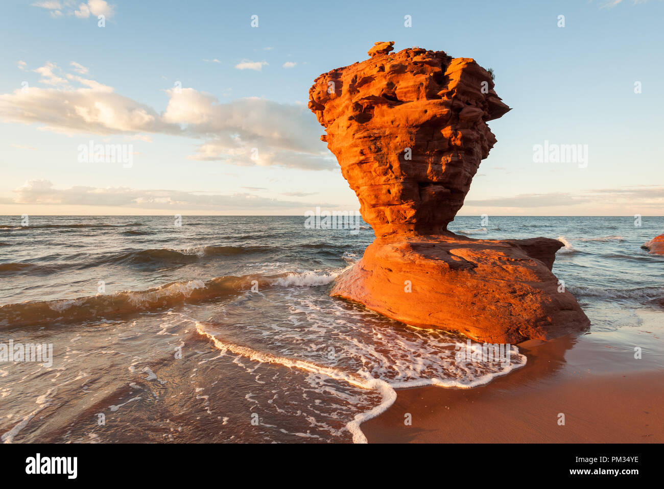 The Teapot Rock at Thunder Cove beach, Prince Edward Island, Canada