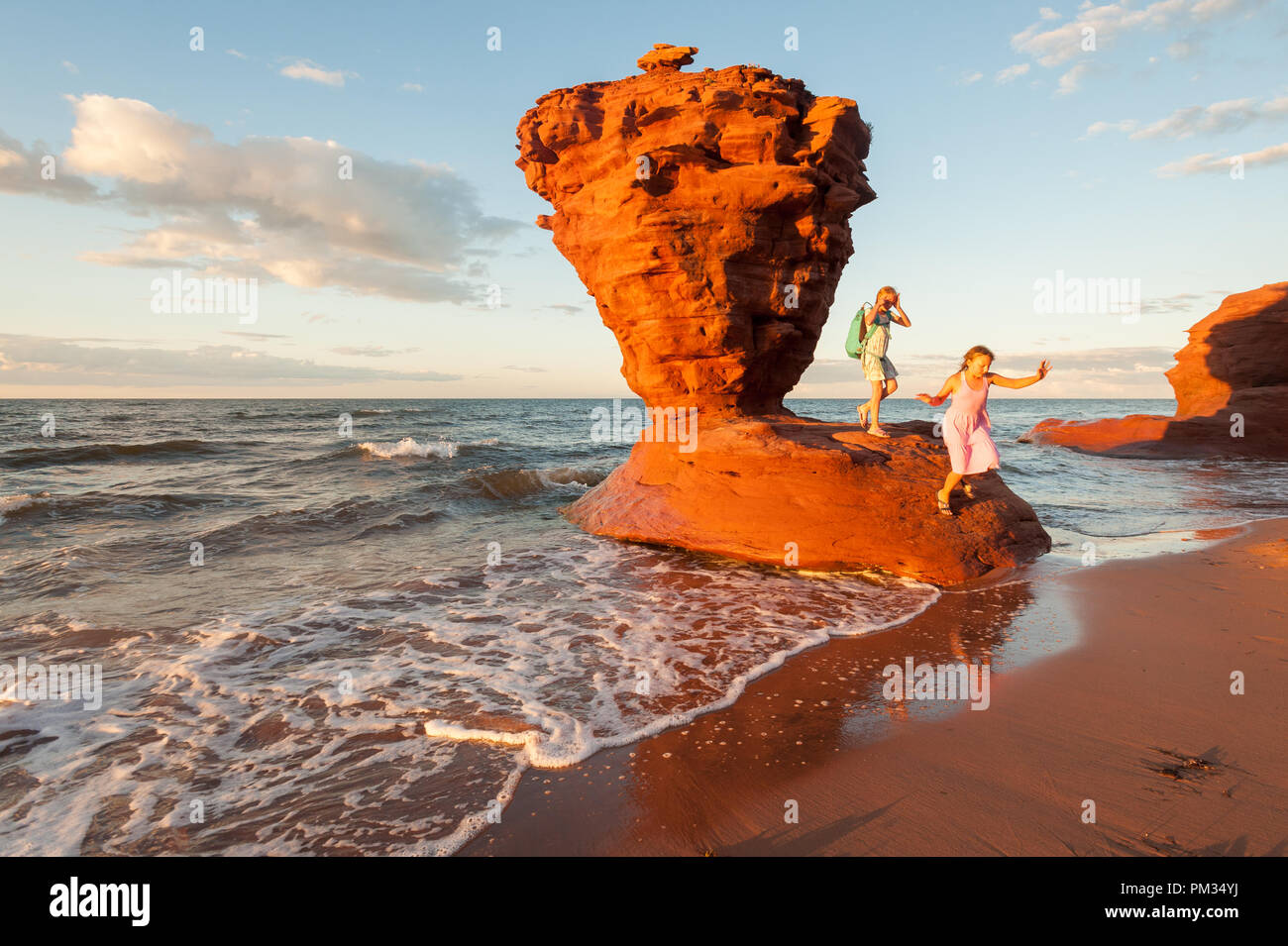 The Teapot Rock at Thunder Cove beach, Prince Edward Island, Canada