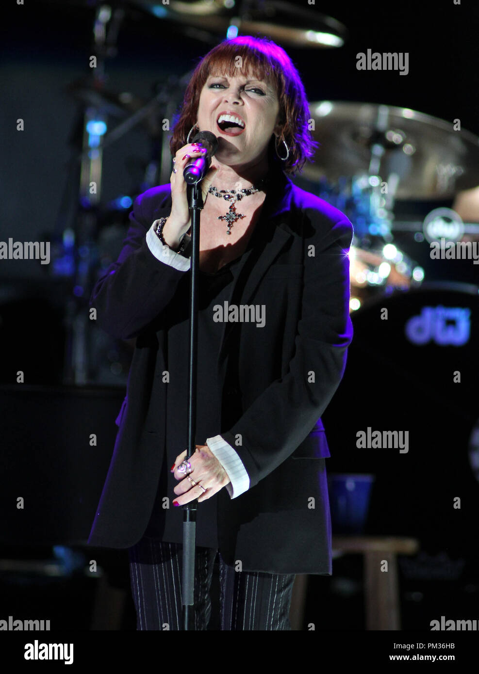 Pat Benatar performs in concert at the Cruzan Amphitheatre in West Palm ...