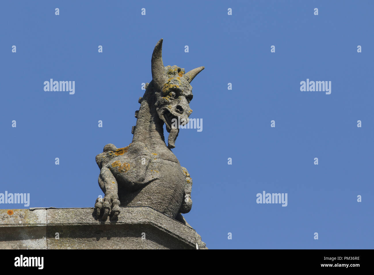 A Gargoyles or Grotesques on an old church Stock Photo Alamy