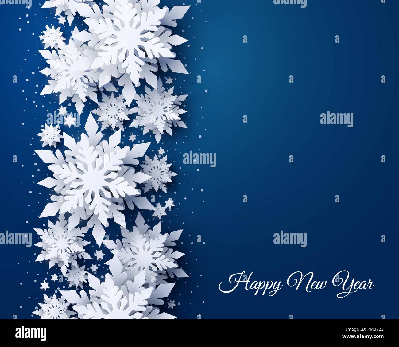 Vector Merry Christmas and Happy New Year banner Stock Vector Image ...