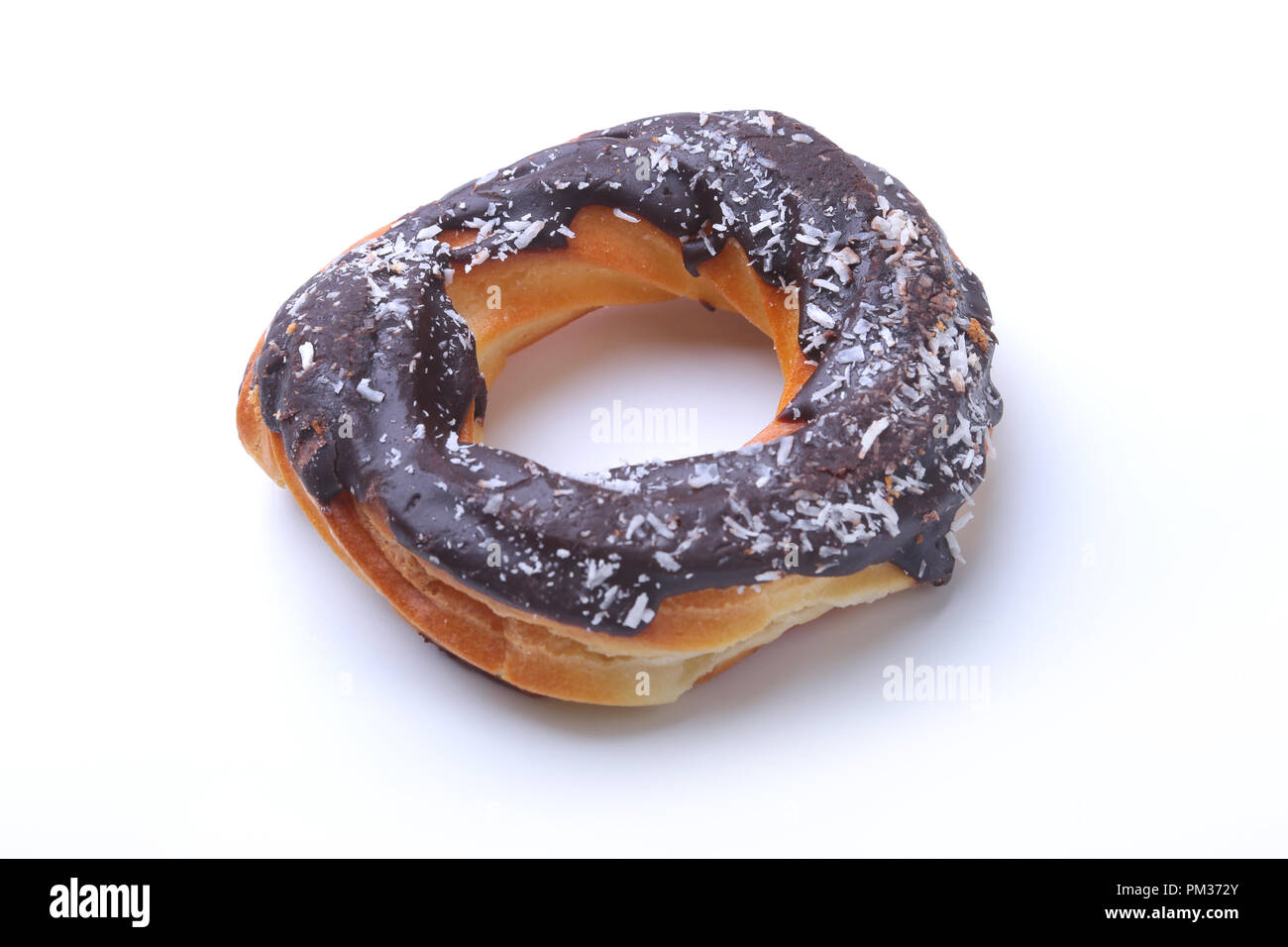 Homemade Traditional polish sweets doughnuts isolated on white