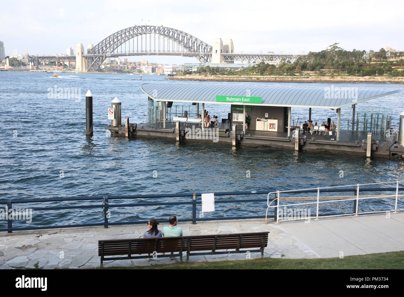Balmain East ferry wharf with the Sydney Harbour Bridge in the background  Stock Photo - Alamy