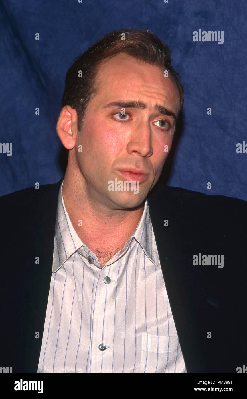 Nicolas Cage, 1995. Reproduction by American tabloids is ...