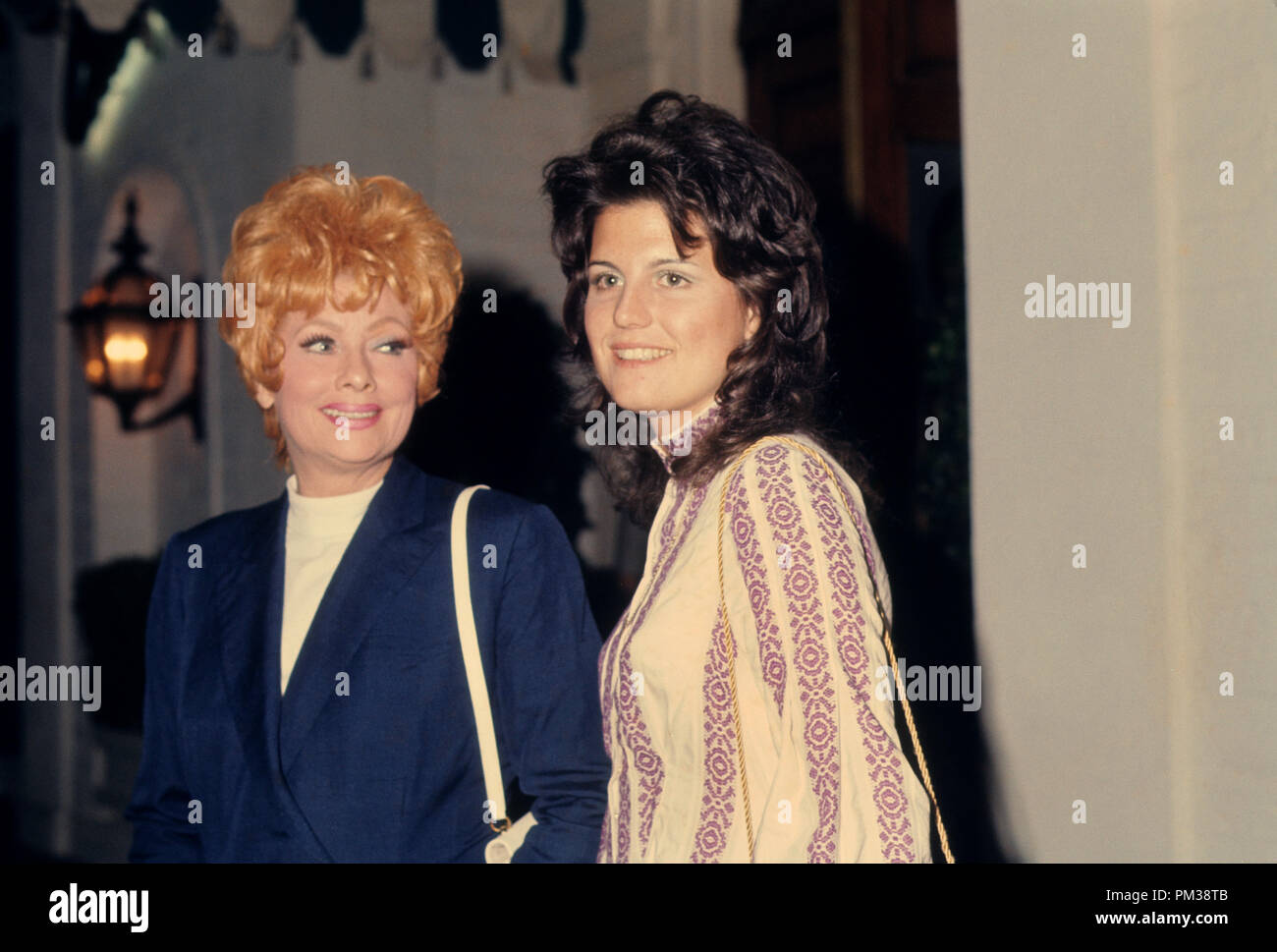 Lucille Ball and daughter Lucy Arnaz, circa 1973.  File Reference # 1238 021THA Stock Photo
