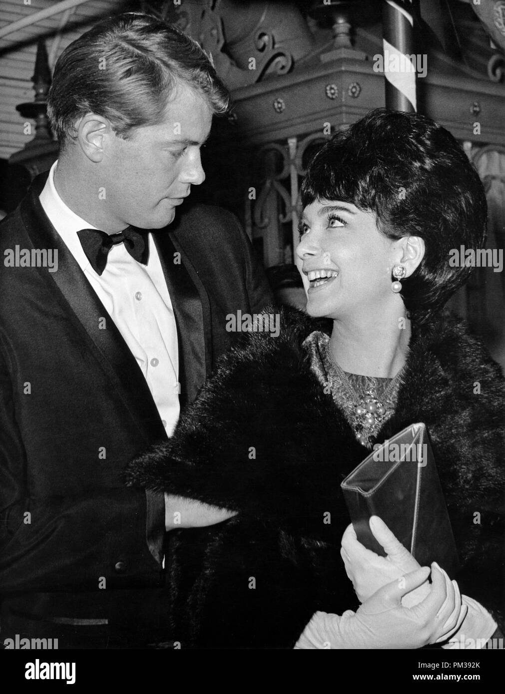 Troy Donahue and wife Suzanne Pleshette circa 1964.  File Reference # 1268 004THA Stock Photo