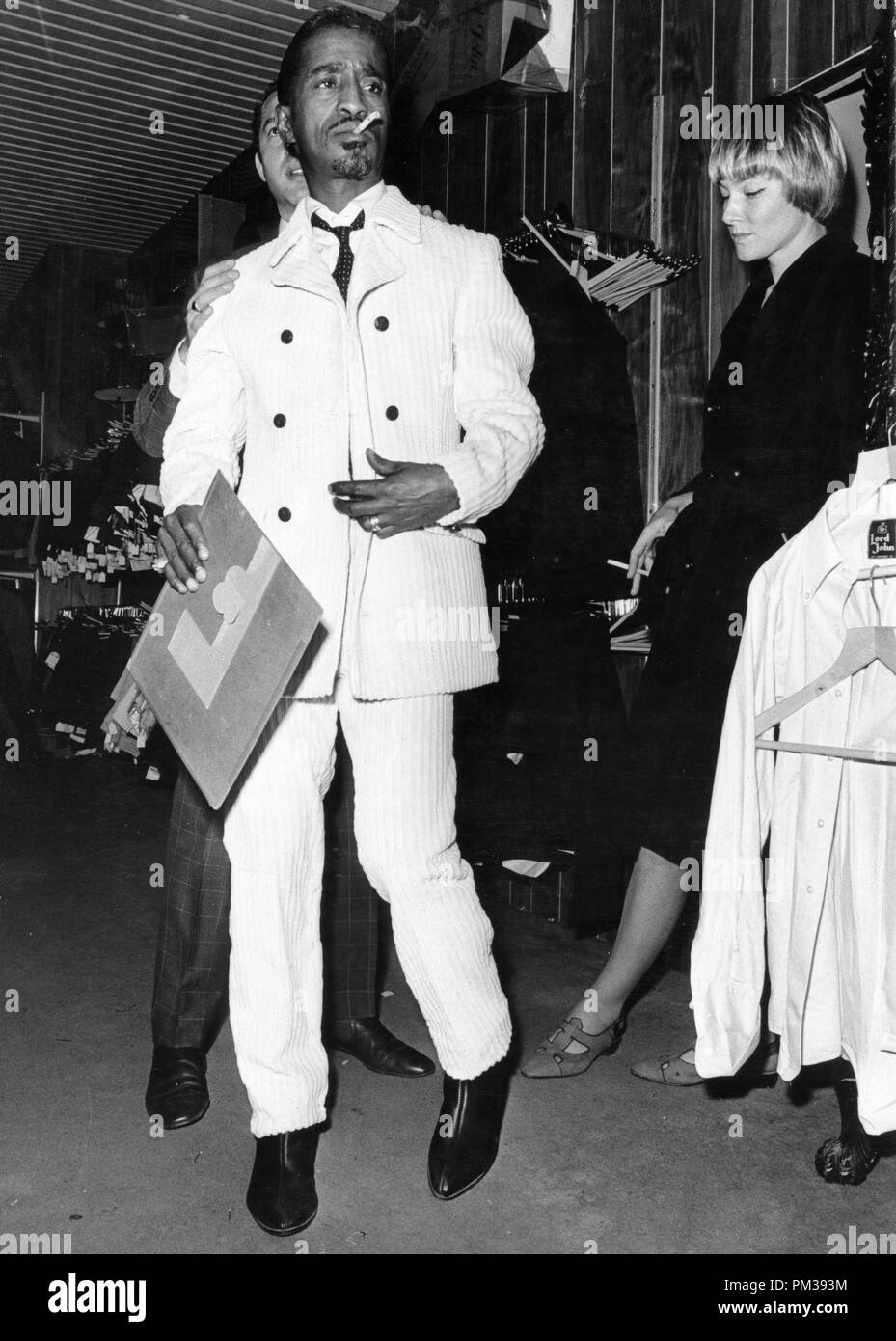 Sammy Davis Jr. and wife May Britt, 1966.   File Reference # 1271_003THA © JRC /The Hollywood Archive - All Rights Reserved Stock Photo