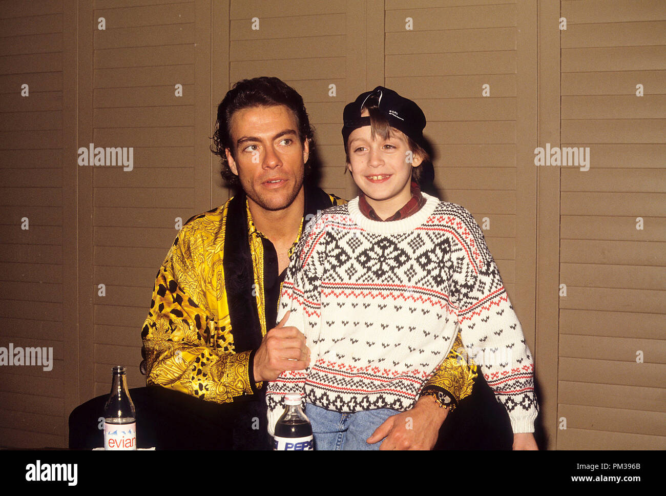 Jean-Claude Van Damme and Kieran Culkin, 1993.  File Reference # 1275 003JRC Stock Photo