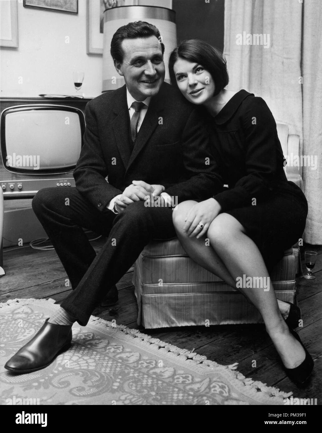 Patrick MacNee with second wife Katherine Woodville, circa 1965  © JRC /The Hollywood Archive - All Rights Reserved  File Reference # 1297_001THA Stock Photo