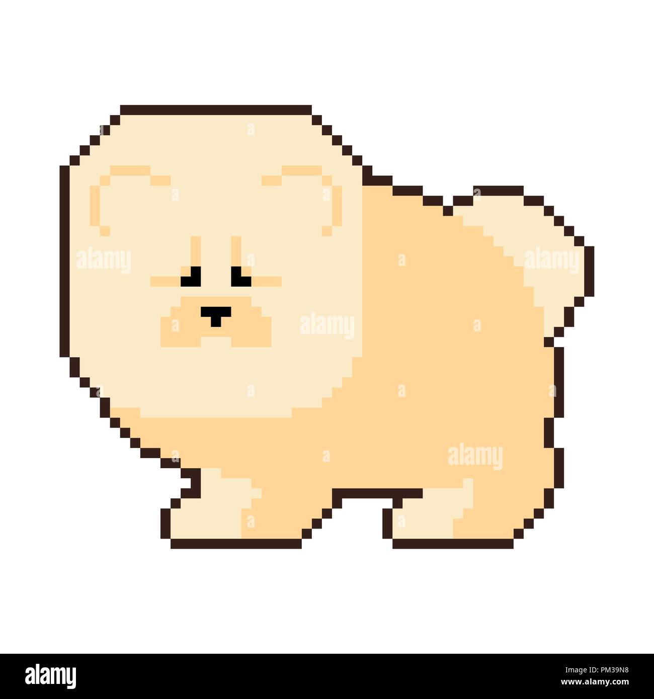Cute dog pixel art hi-res stock photography and images - Alamy