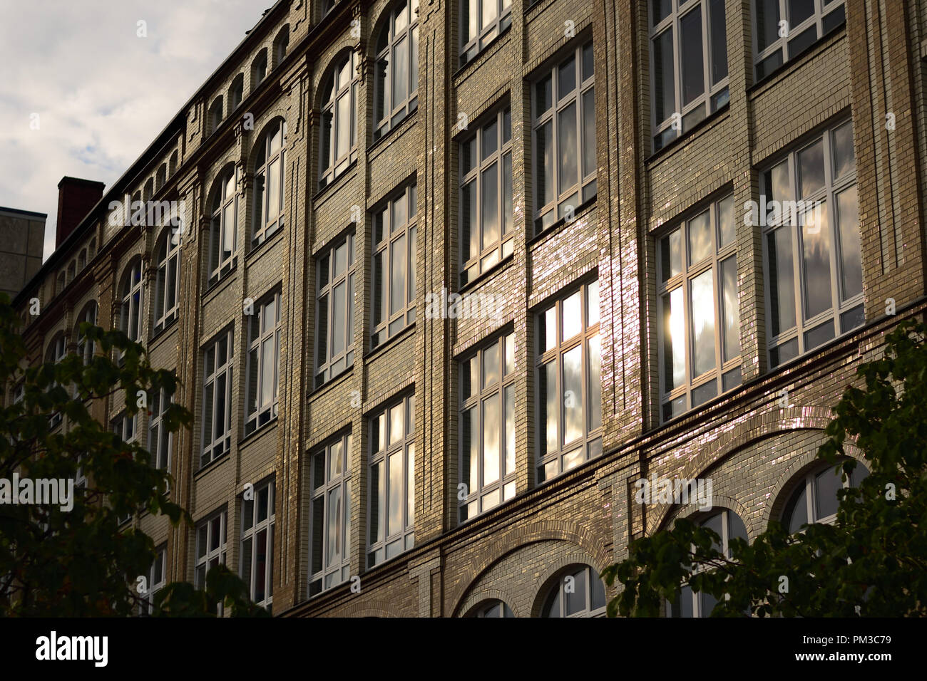 House facade in sunlight Stock Photo