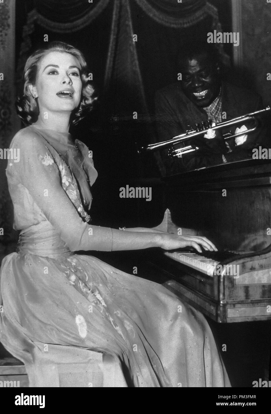 Studio Publicity Still: 'High Society'   Grace Kelly and Louis Armstrong  1956 MGM   File Reference # 30732 1264THA Stock Photo