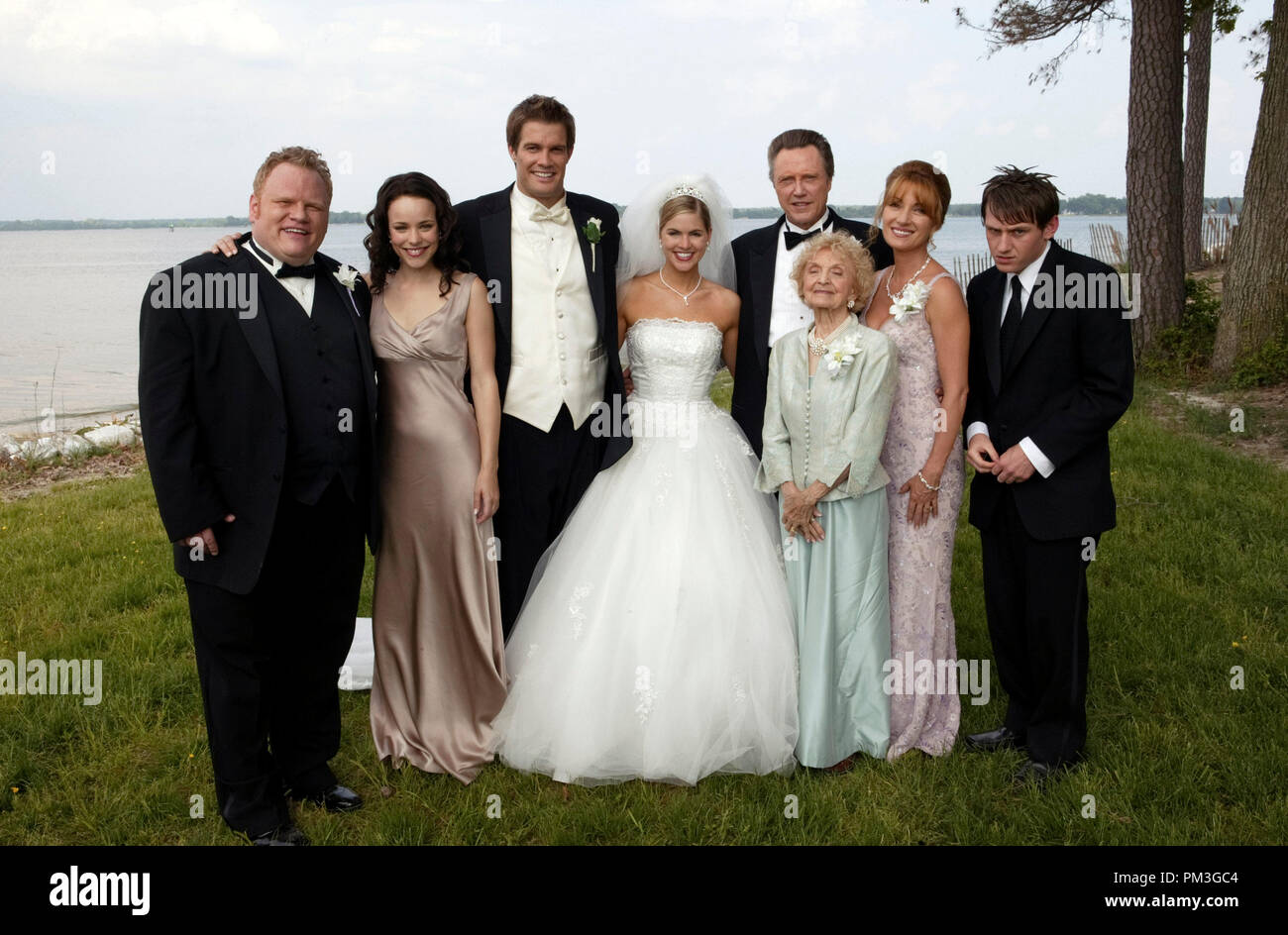 Film Still from 'Wedding Crashers' Larry Joe Campbell, Rachel McAdams, Geoff Stults, Jennifer Alden, Christopher Walken, Ellen Albertini Dow, Jane Seymour, Keir O'Donnell © 2005 New Line Cinema Photo Credit: Richard Cartwright  File Reference # 307351029THA  For Editorial Use Only -  All Rights Reserved Stock Photo